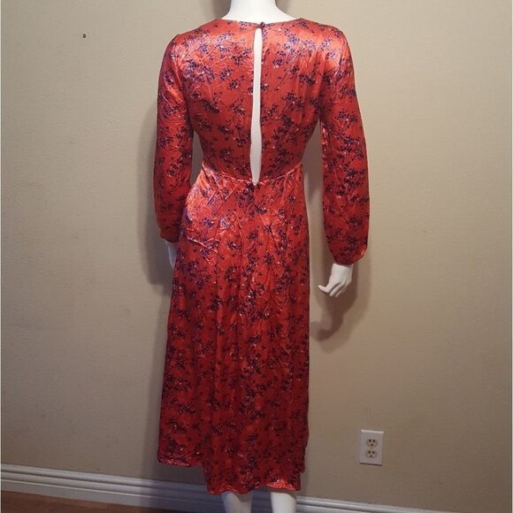 Topshop Wispy Floral Print Midi Dress - Picture 4 of 8